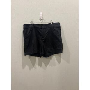 INC Black Chino Shorts Size 12 Women's